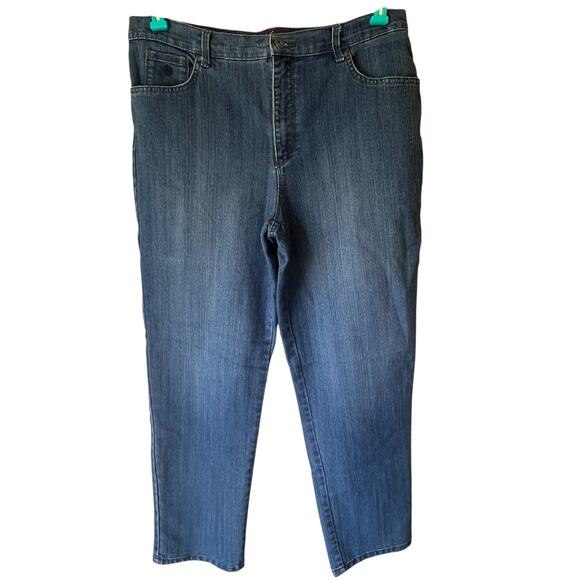 Gloria Vanderbilt Amanda Medium Wash Straight Leg Jean Size 18 - Picture 1 of 12